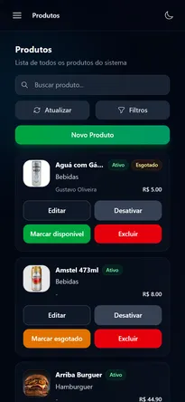 Comanda digital para restaurante — garçom anotando pedido pelo celular